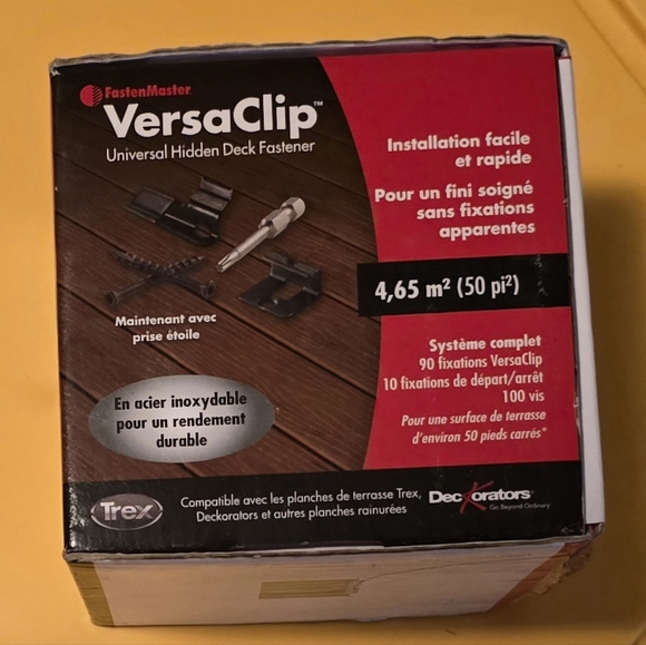 FastenMaster FMVC-50 Versaclip 90-Count Black Self-Drilling Clip Deck Hidden - Picture 2 of 5